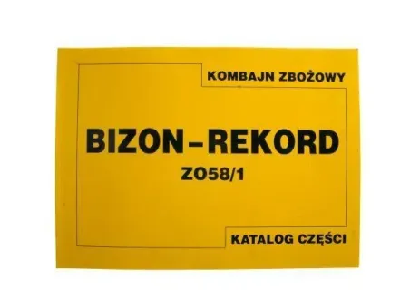 BIZON REKORD KATALOG CZĘŚCI