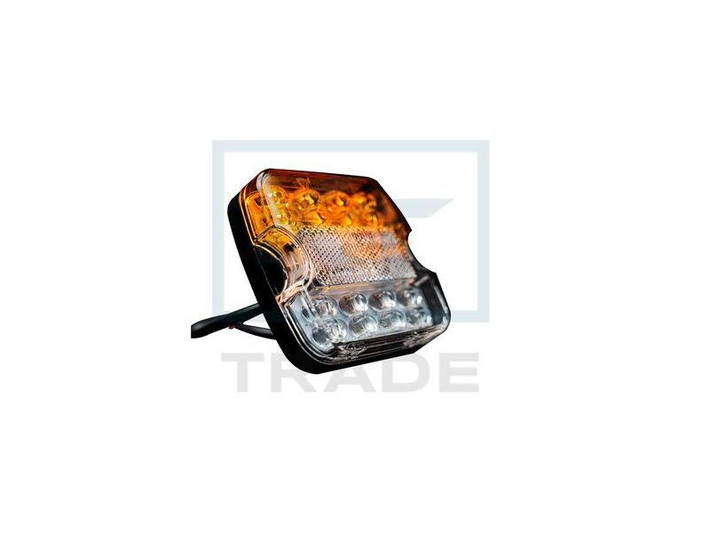 Lampa przednia LED, 12-30V ze światłem pozycyjnym i kierunkowskazem TT.16625