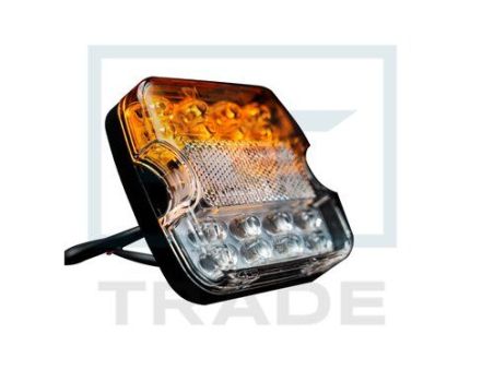 Lampa przednia LED, 12-30V ze światłem pozycyjnym i kierunkowskazem TT.16625