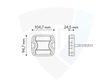 LAMPA TYLNA ZESPOLONA LED TT.12627