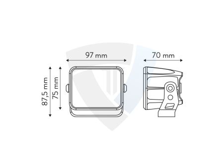 Lampa robocza 2LED 40W ze światłem stroboskopowym 12W TT.11220S