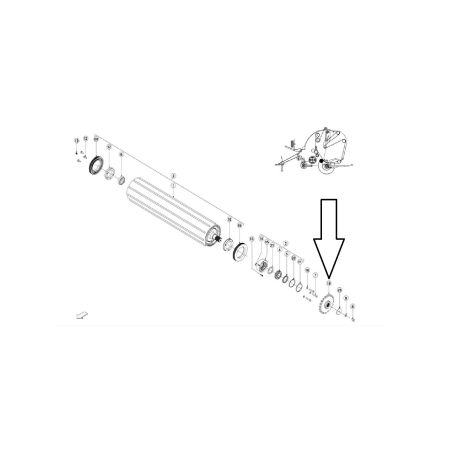 MCHALE KOŁO ZĘBATE ROLKI Z20 CMH00708