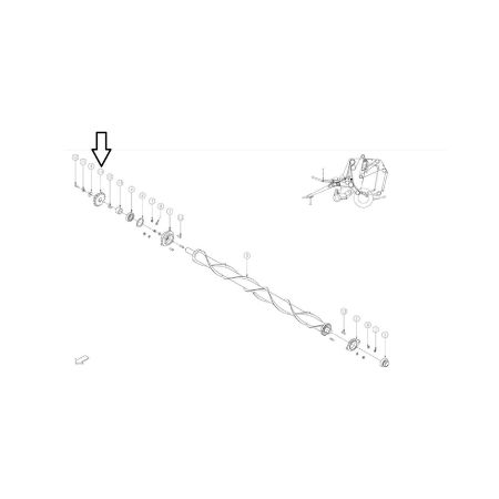 MCHALE KOŁO ZĘBATE 3/4" ROLKI ORYGINAŁ CMH02299