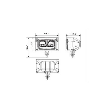 LAMPA PRZEDNIA DROGOWA MIJANIA LED 68W 4680lm 9-32V TT.16623