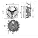 LAMPA PRZEDNIA MASSEY FERGUSON FENDT ŚWIATŁA MIJANIA DROGOWE LED TT.16