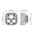 LAMPA PRZEDNIA 90W MIJANIA DROGOWE JOHN DEERE TT.16606