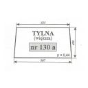 SZYBA 130A TYŁ C360 CZESKA NOWY TYP GÓRNA KRAWĘDŹ 825 mm  480X907