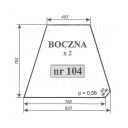 SZYBA 104 BOK URSUS C360 LUBSKO 820X702