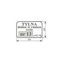 SZYBA 13 TYLNA ZETOR 506x320 Zetor 3320, 3340, 4340, 5320, 5340, 6320,