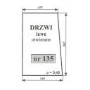 SZYBA 135-431-453 DRZWI LEWE C330 T25 OTWIERANE URSUS 2802 3502 SMOLNI