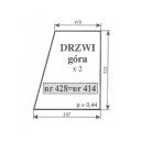SZYBA 414 421 428 DRZWI GÓRA URSUS 3512 C360 MF235 NT KOJA NIMET DE 25