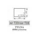 SZYBA 710 DOLNA PRZESUWNA 3512 MF KOJA 330X430
