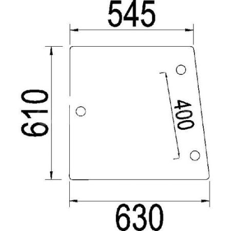 SZYBA CASE BOCZNA 1332422C1N