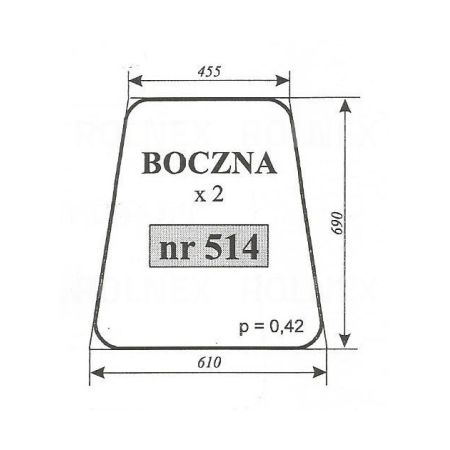 SZYBA 514 BOK LTZ 55