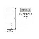 SZYBA 674 PRZÓD DÓŁ C330/360 SZYSZKA URSUS 185x655
