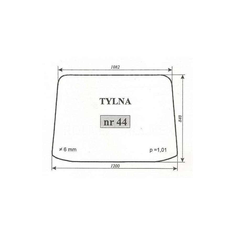 SZYBA 44 TYŁ MTZ NO DRAWINOS 80-670080-6700 TYPE 3 835x624