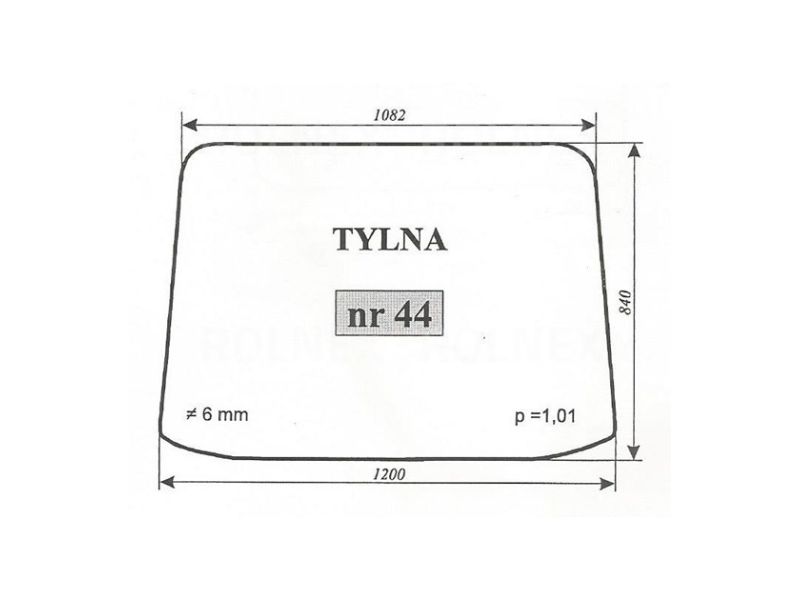 SZYBA 44 TYŁ MTZ NO DRAWINOS 80-670080-6700 TYPE 3 835x624