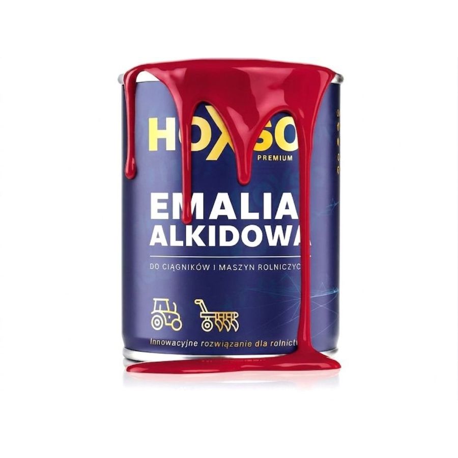FARBA EMALIA BEZ PODKŁADU ZETOR CZERWONY - HOXSO
