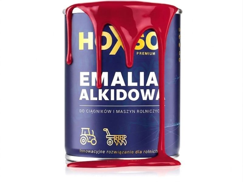 FARBA EMALIA BEZ PODKŁADU ZETOR CZERWONY - HOXSO