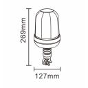 LAMPA OSTRZEGAWCZA LED 12/24V Z MIĘKKIM KOŃCEM TT.140D-Y