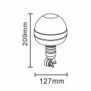 LAMPA OSTRZEGAWCZA KOGUT LED TT.186D-Y 12-24V