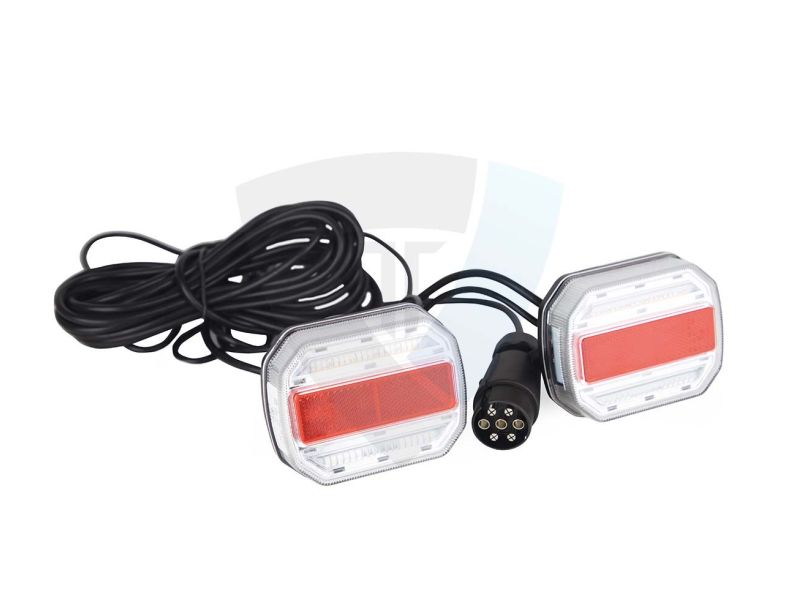 ZESTAW LAMP TYLNYCH 7,5M DYNAMICZNE TT.12019 CIĄGNIK, KOPARKA, PRZYCZEPA