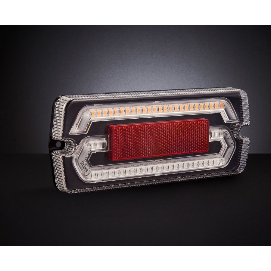 LAMPA TYLNA ZESPOLONA LED TT.1261 PRAWA/LEWA 3 funkcje, odblask, Case, Fiat, Ford New Holland