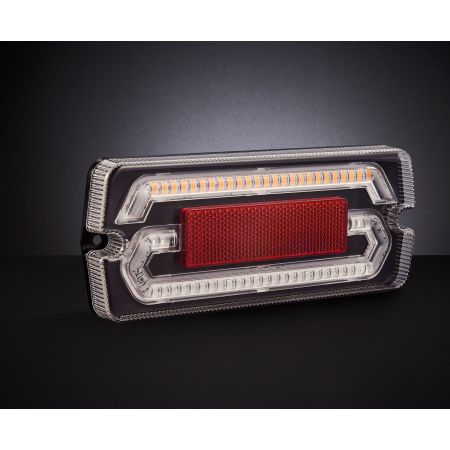 LAMPA TYLNA ZESPOLONA LED TT.1261 PRAWA/LEWA 3 funkcje, odblask, Case, Fiat, Ford New Holland