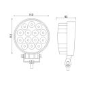 LAMPA ROBOCZA OKRĄGŁA LED L0102-1 14 LED 40W