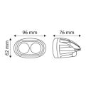 Niebieska lampa LED TT.13111S 10W (800 lm, 10-80V) do opryskiwaczy. Di