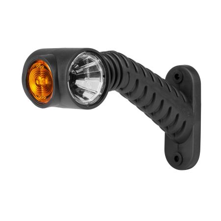 Trójkolorowa lampa obrysowa LED Graphite – biała / pomarańczowa / czer