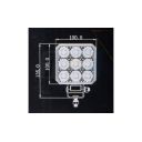 LAMPA ROBOCZA LED CIĄGNIK 12-24V 54W 5500lm WTYCZKA DT TT.13654-DT GOL