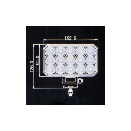 Lampa robocza LED 90W / 9000 lm – Gold Series z kątem 180° i złączem Deutsch (TT.13690-DT)