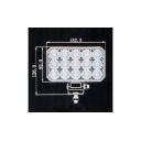 Lampa robocza LED 90W / 9000 lm – Gold Series z kątem 180° i złączem Deutsch (TT.13690-DT)