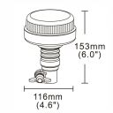 Lampa ostrzegawcza LED kogut 16W – Elastyczne mocowanie FLEX (Flex 4)