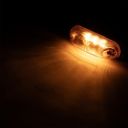 Żółta boczna lampa obrysowa LED Grafitowa – światło pozycyjne boczne (