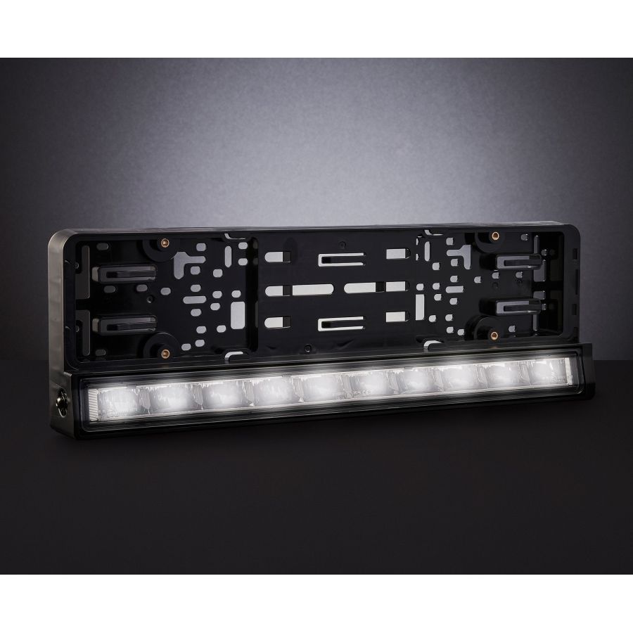 LISTWA RAMKA LED DO TABLICY REJESTRACYJNEJ TT.11013 DUŻO FUNKCJI