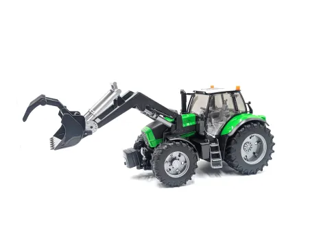 ZABAWKA CIĄGNIK DEUTZ-FAHR AGROTRON X720 Z ŁADOWACZEM 