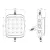 LAMPA ROBOCZA 16 LED 48 FLOOD KAMAR 