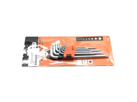 ZESTAW KLUCZY PRZEDŁUŻONYCH TORX T10-T50