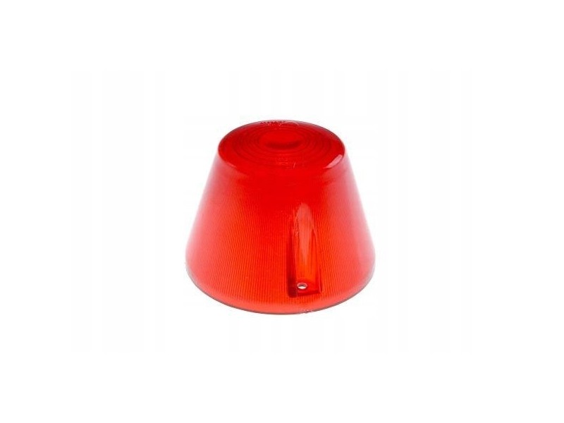 KLOSZ LAMPY OBRYSOWEJ CZERWONY WE93KS PRZYCZEPA D47 D50 KLOSZ LAMPY OBRYSOWEJ CZERWONY WE93KS PRZYCZEPA D47 D50