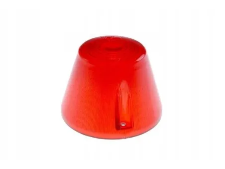 KLOSZ LAMPY OBRYSOWEJ CZERWONY WE93KS PRZYCZEPA D47 D50 