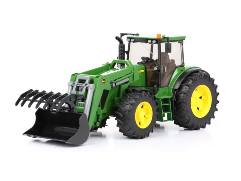 BRUDER ZABAWKA CIĄGNIK JOHN DEERE Z ŁADOWACZEM 