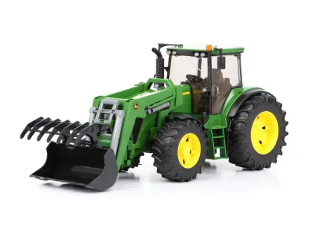 BRUDER ZABAWKA CIĄGNIK JOHN DEERE Z ŁADOWACZEM 