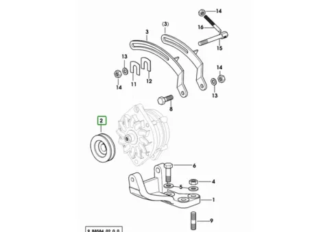 KOŁO PASOWE ALTERNATOR DEUTZ-FAHR