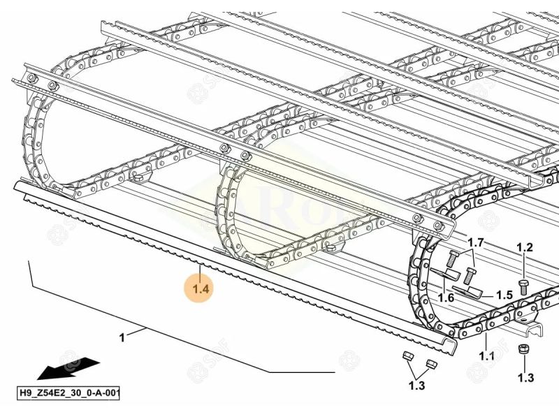 LISTWA DEUTZ-FAHR 0.017.0860.0