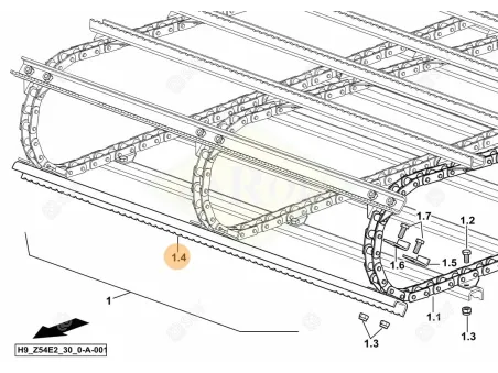 LISTWA DEUTZ-FAHR 0.017.0860.0