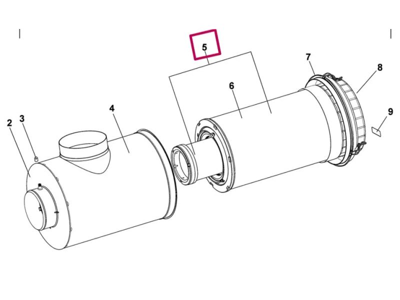 FILTR ZESTAW FILTRÓW POWIETRZA DEUTZ-FAHR 0.900.2440.1