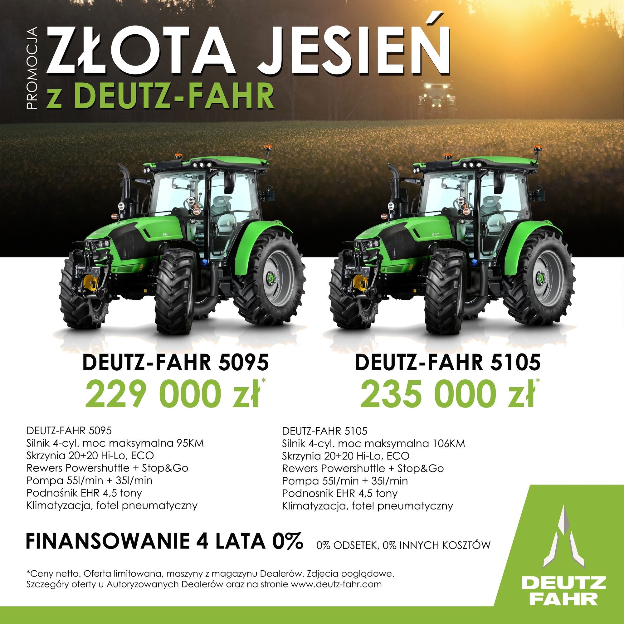 DEUTZ-FAHR 5095 ORAZ 5105 W OKAZYJNEJ CENIE! 