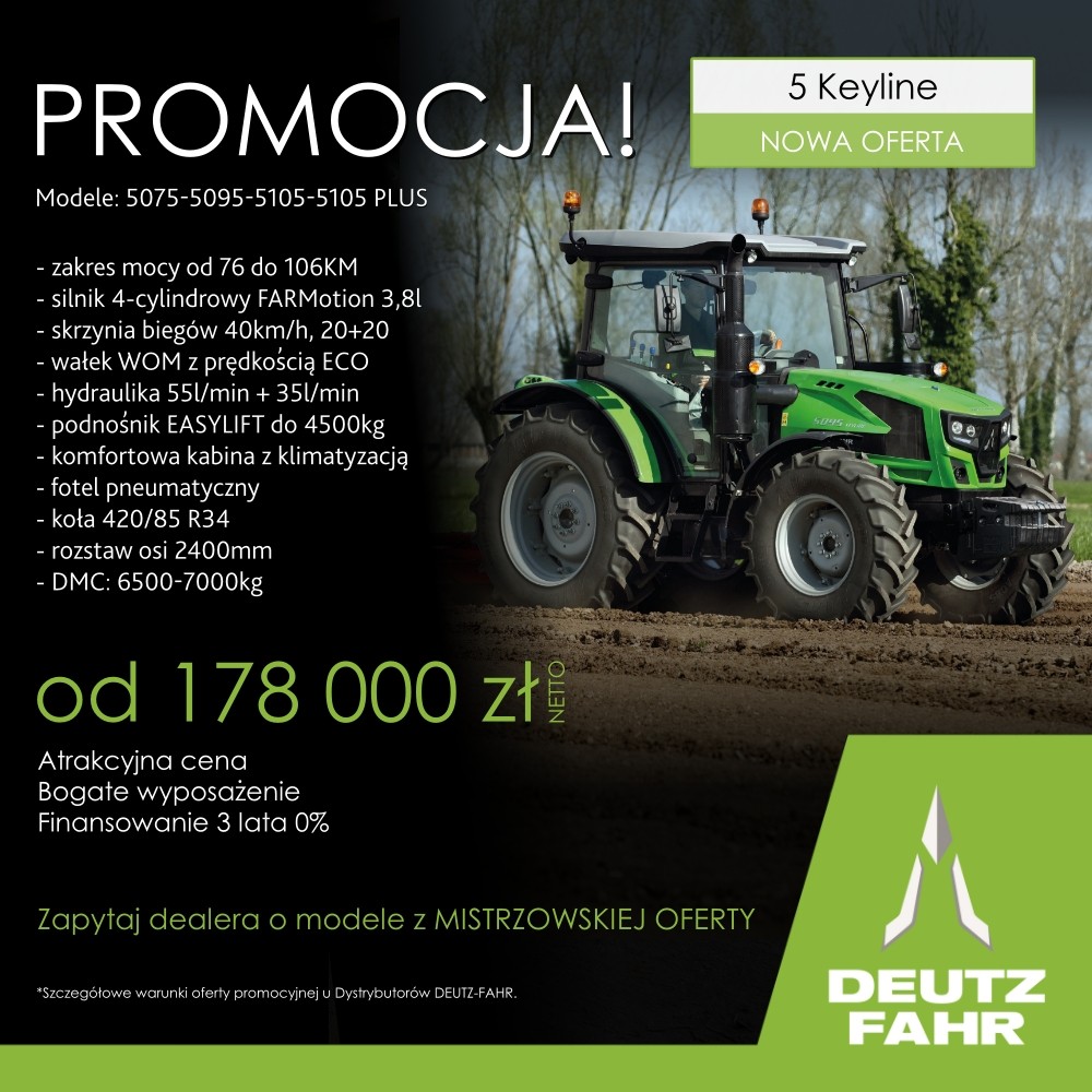 Promocje na wybrane modele DEUTZ-FAHR